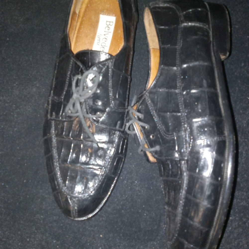 Belvedere alligator shoes size 12
